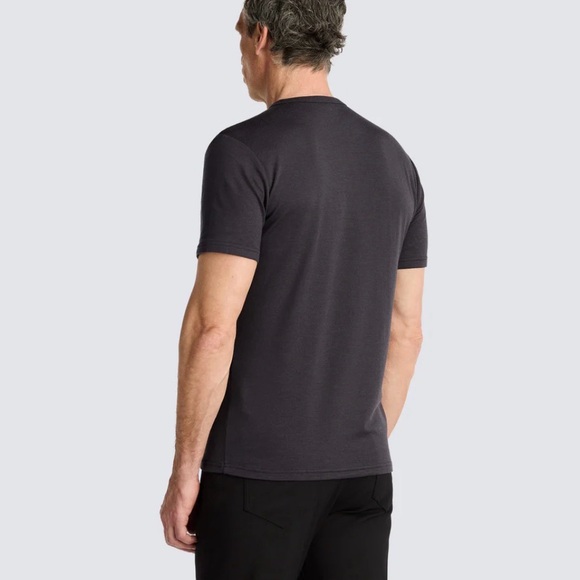 Men’s Merino Crew Neck T-Shirt Dark Gray Size S - Picture 2 of 12